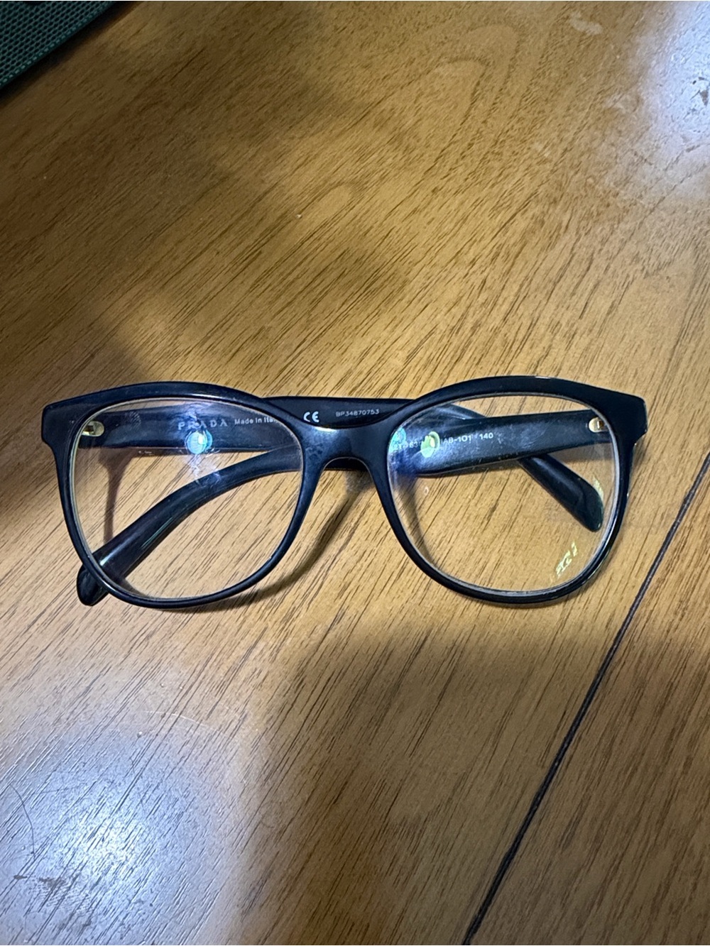 Prada Black Eyeglasses